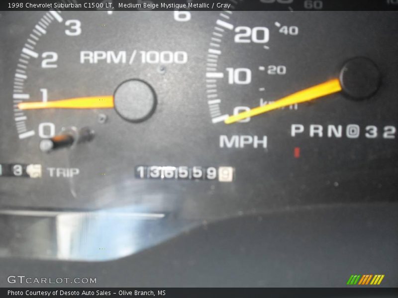 Medium Beige Mystique Metallic / Gray 1998 Chevrolet Suburban C1500 LT