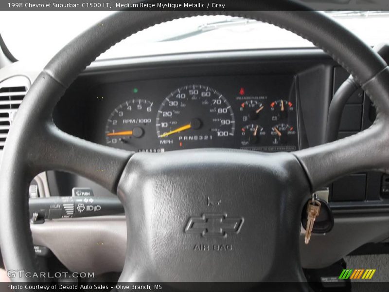 Medium Beige Mystique Metallic / Gray 1998 Chevrolet Suburban C1500 LT