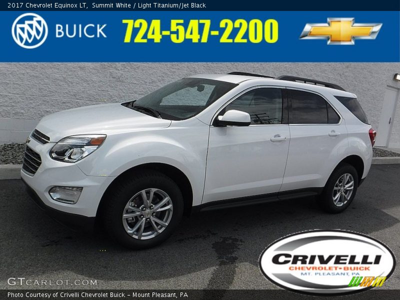 Summit White / Light Titanium/Jet Black 2017 Chevrolet Equinox LT