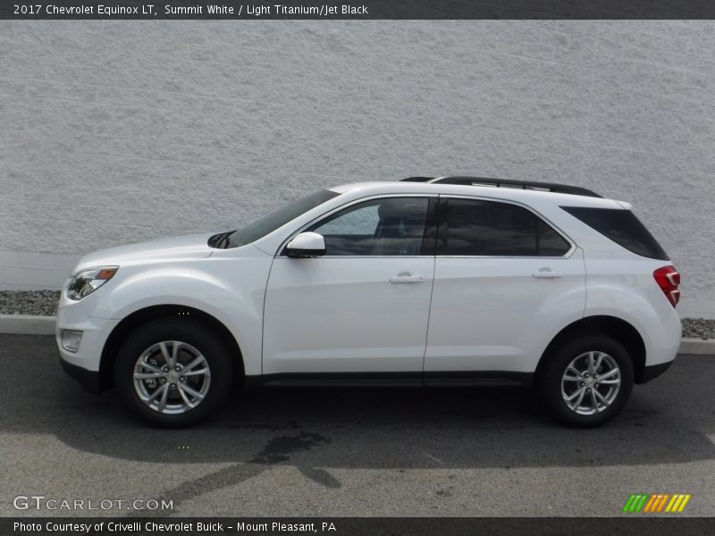 Summit White / Light Titanium/Jet Black 2017 Chevrolet Equinox LT