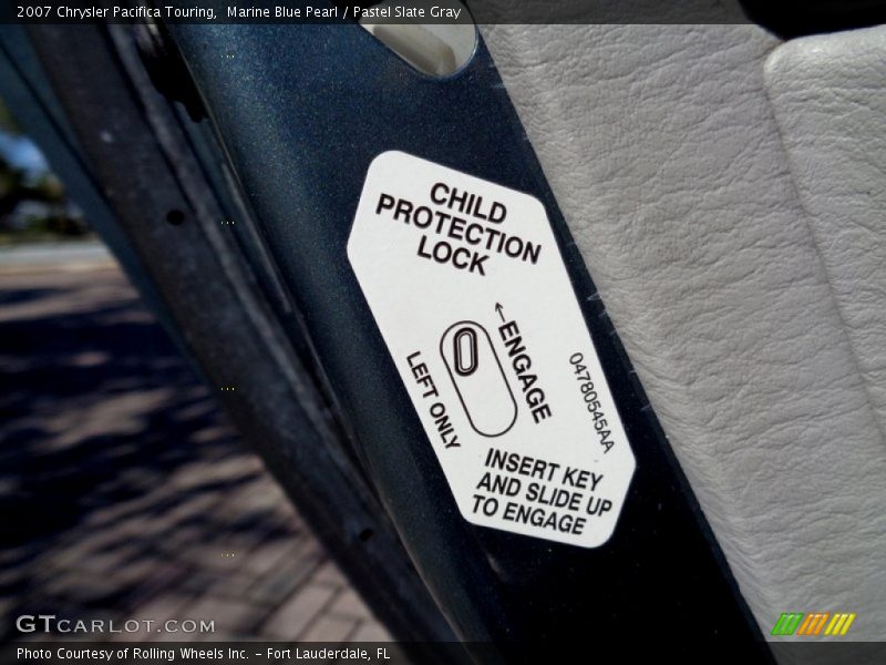 Marine Blue Pearl / Pastel Slate Gray 2007 Chrysler Pacifica Touring