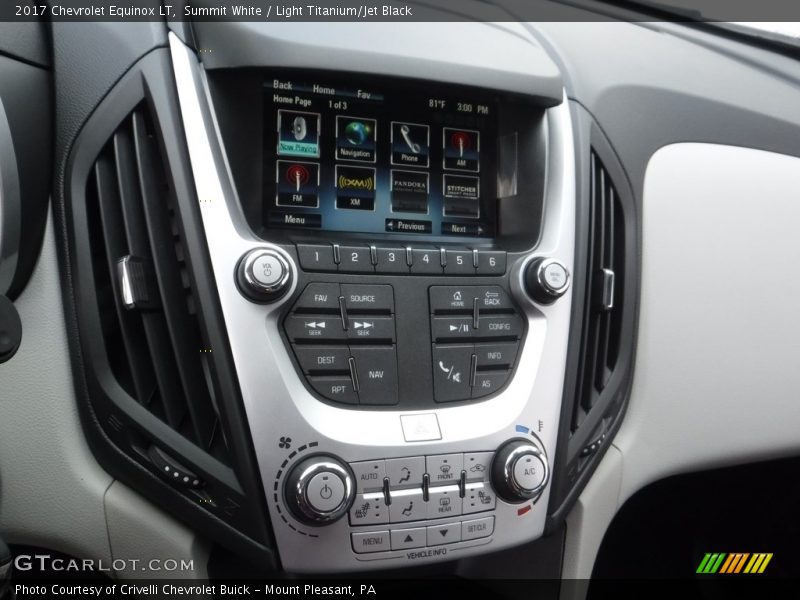 Summit White / Light Titanium/Jet Black 2017 Chevrolet Equinox LT
