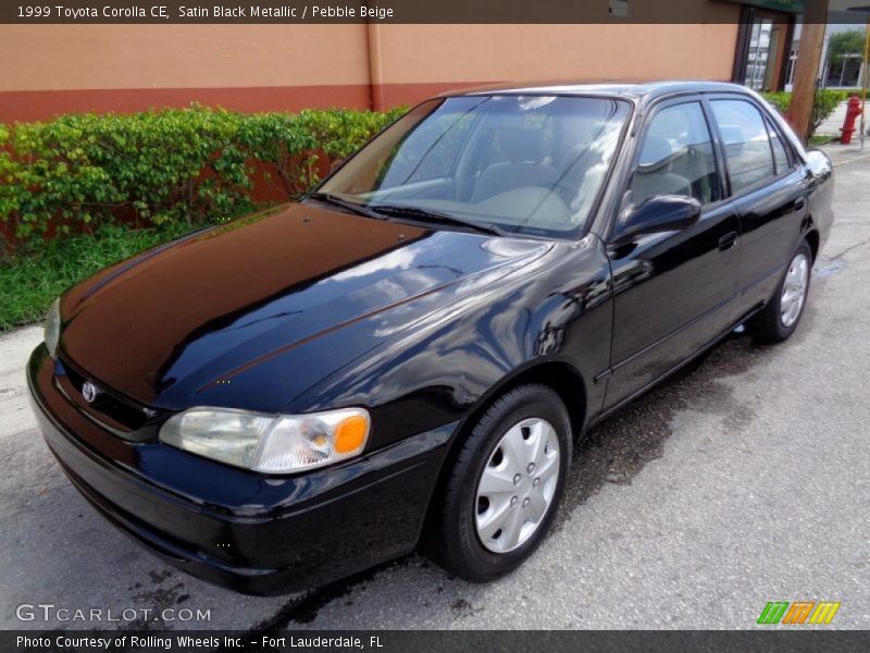 Satin Black Metallic / Pebble Beige 1999 Toyota Corolla CE