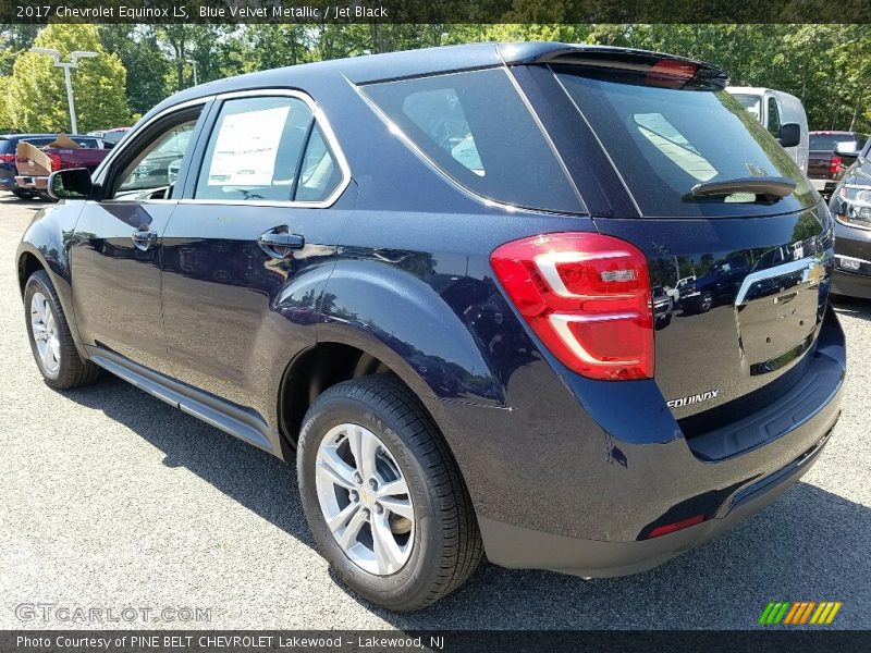 Blue Velvet Metallic / Jet Black 2017 Chevrolet Equinox LS