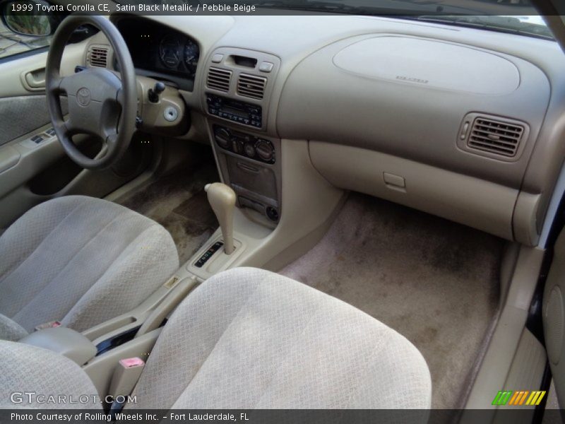 Satin Black Metallic / Pebble Beige 1999 Toyota Corolla CE