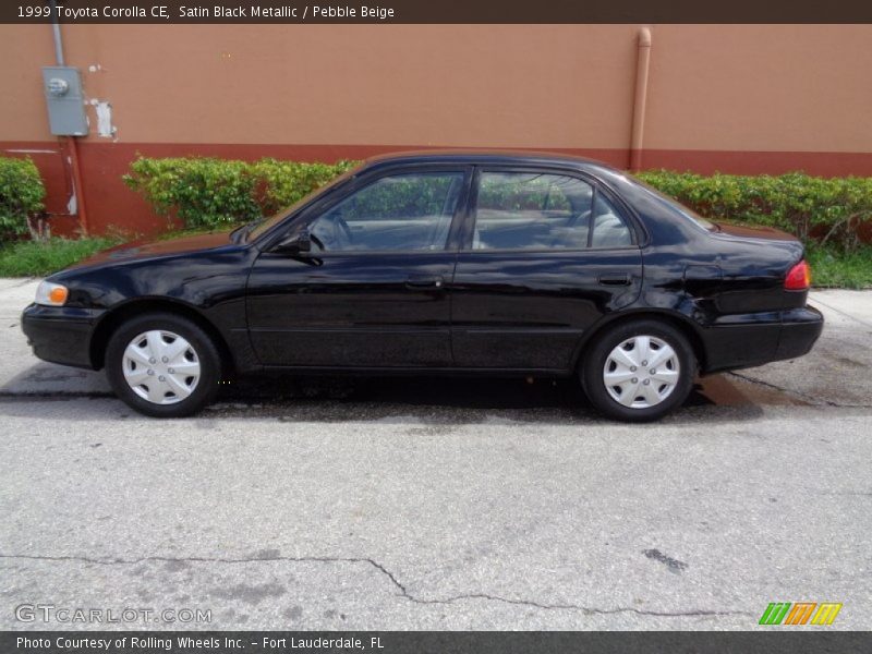 Satin Black Metallic / Pebble Beige 1999 Toyota Corolla CE