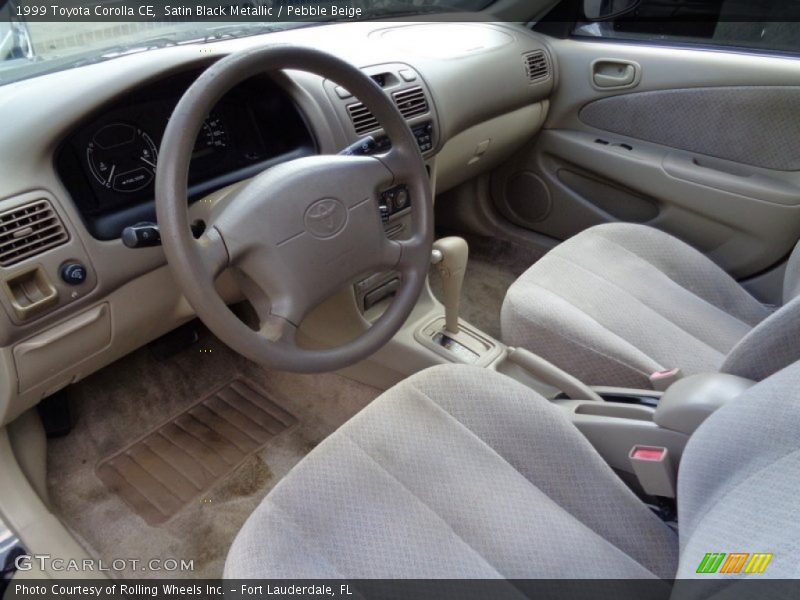 Satin Black Metallic / Pebble Beige 1999 Toyota Corolla CE