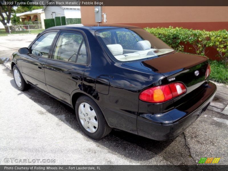 Satin Black Metallic / Pebble Beige 1999 Toyota Corolla CE