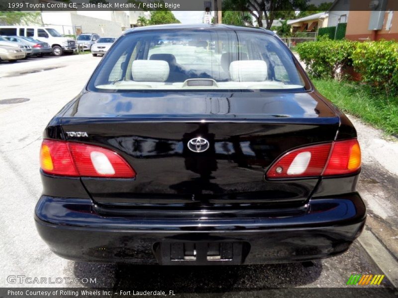 Satin Black Metallic / Pebble Beige 1999 Toyota Corolla CE