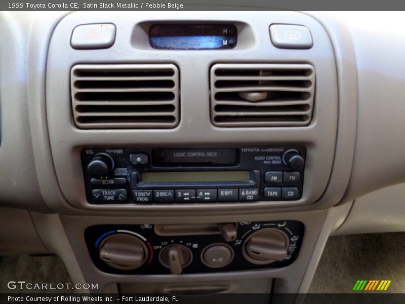 Satin Black Metallic / Pebble Beige 1999 Toyota Corolla CE