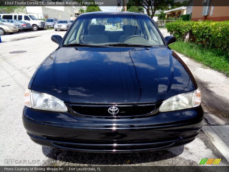 Satin Black Metallic / Pebble Beige 1999 Toyota Corolla CE