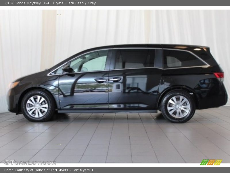 Crystal Black Pearl / Gray 2014 Honda Odyssey EX-L