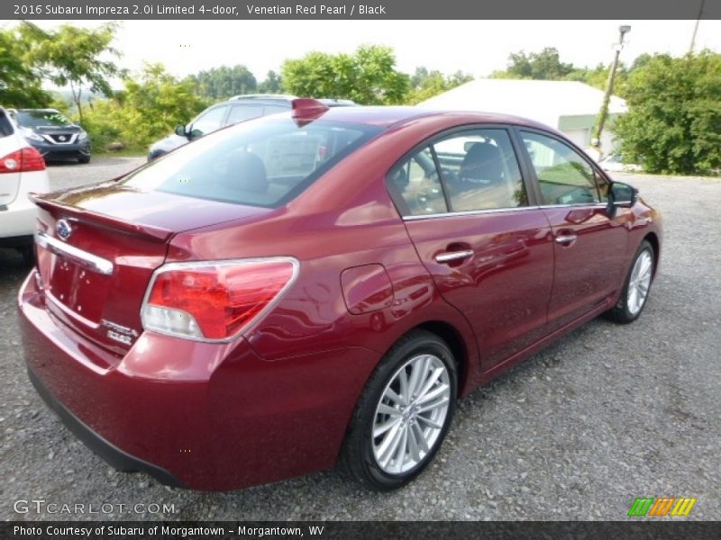 Venetian Red Pearl / Black 2016 Subaru Impreza 2.0i Limited 4-door