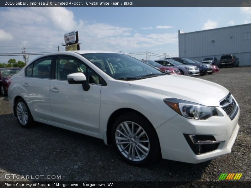 Crystal White Pearl / Black 2016 Subaru Impreza 2.0i Limited 4-door