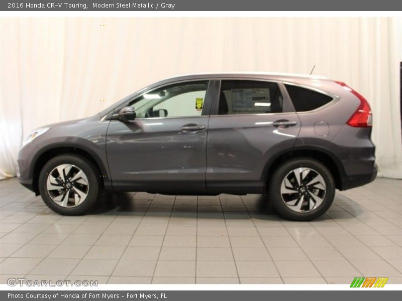 Modern Steel Metallic / Gray 2016 Honda CR-V Touring