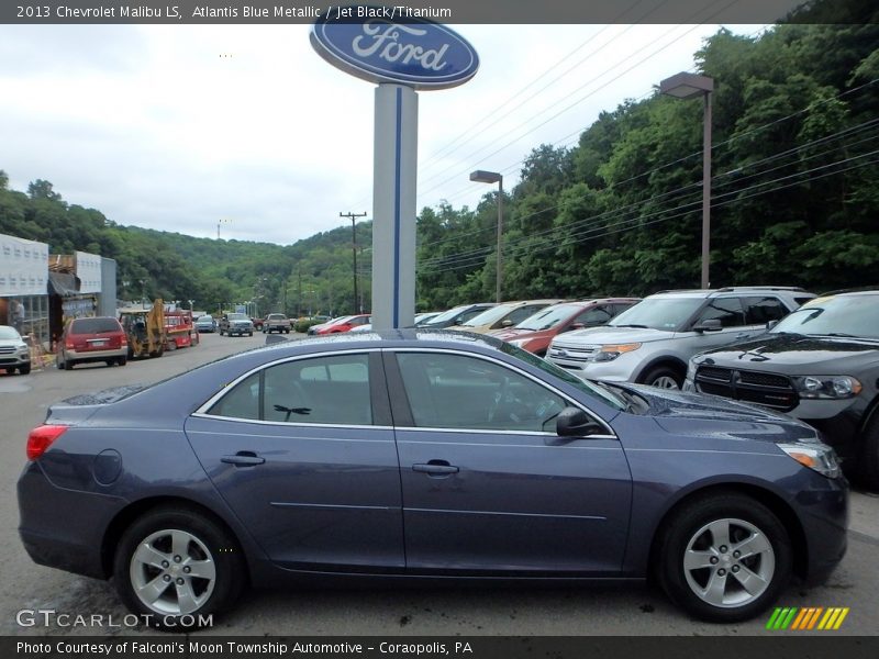 Atlantis Blue Metallic / Jet Black/Titanium 2013 Chevrolet Malibu LS