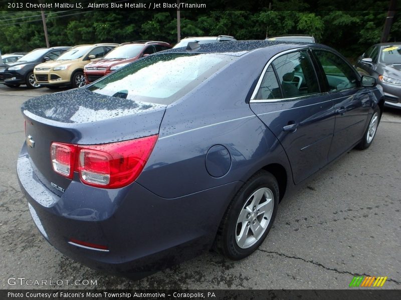 Atlantis Blue Metallic / Jet Black/Titanium 2013 Chevrolet Malibu LS