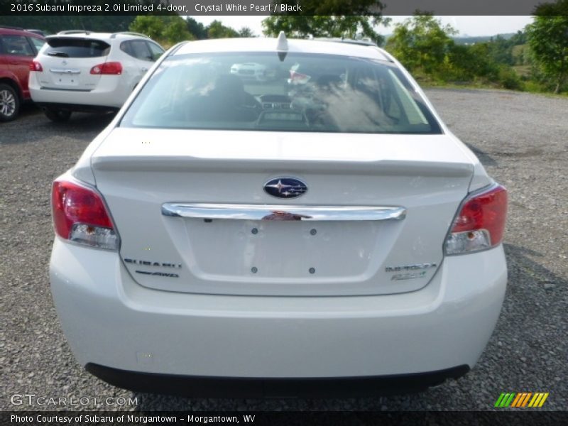 Crystal White Pearl / Black 2016 Subaru Impreza 2.0i Limited 4-door