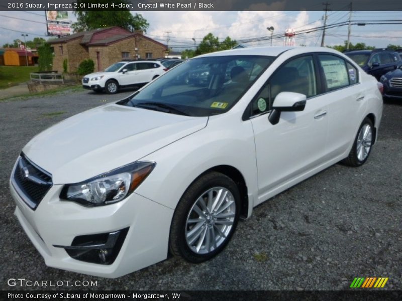 Crystal White Pearl / Black 2016 Subaru Impreza 2.0i Limited 4-door