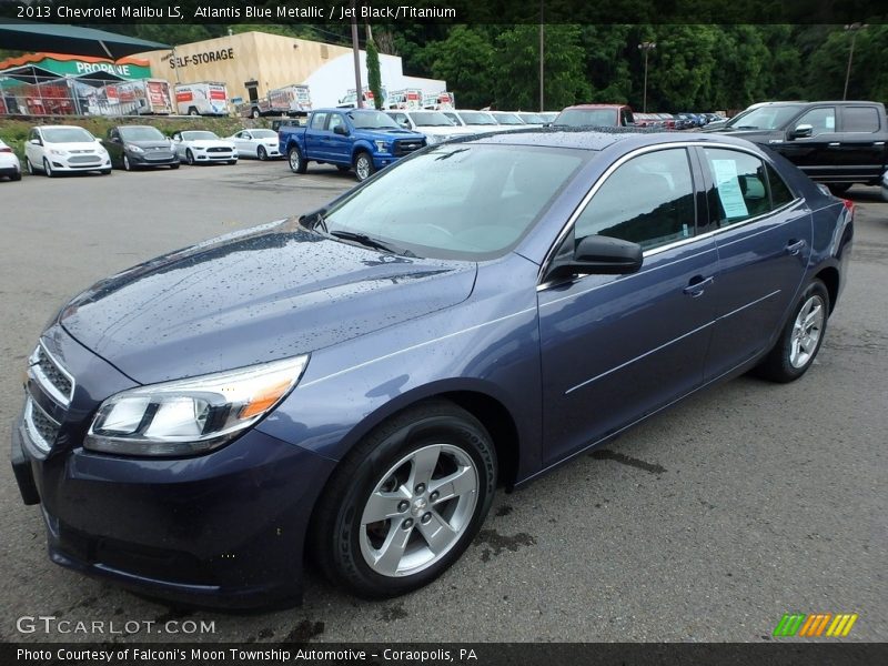 Atlantis Blue Metallic / Jet Black/Titanium 2013 Chevrolet Malibu LS