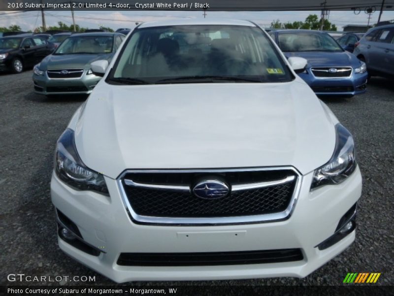 Crystal White Pearl / Black 2016 Subaru Impreza 2.0i Limited 4-door