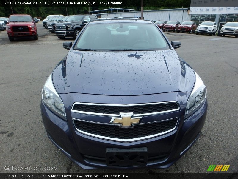 Atlantis Blue Metallic / Jet Black/Titanium 2013 Chevrolet Malibu LS