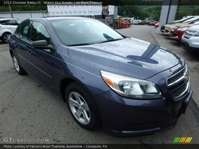 Atlantis Blue Metallic / Jet Black/Titanium 2013 Chevrolet Malibu LS