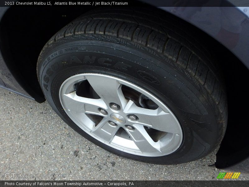 Atlantis Blue Metallic / Jet Black/Titanium 2013 Chevrolet Malibu LS