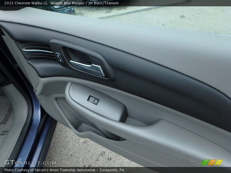 Atlantis Blue Metallic / Jet Black/Titanium 2013 Chevrolet Malibu LS