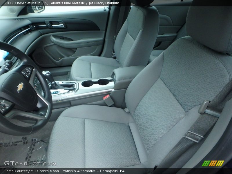 Atlantis Blue Metallic / Jet Black/Titanium 2013 Chevrolet Malibu LS