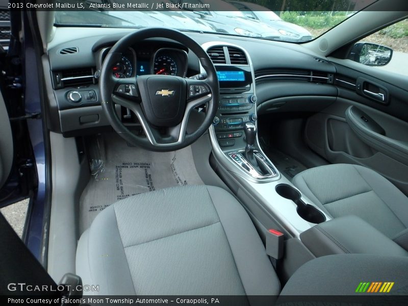 Atlantis Blue Metallic / Jet Black/Titanium 2013 Chevrolet Malibu LS
