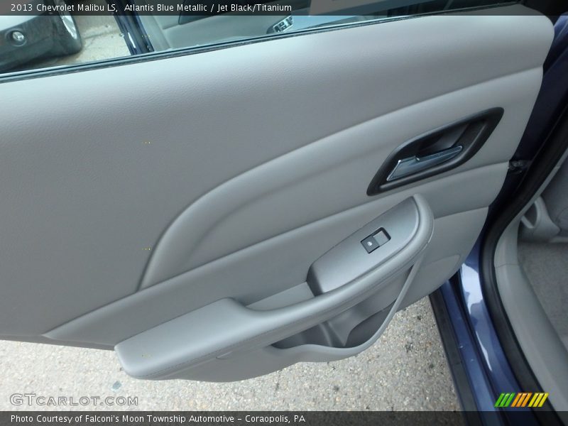 Atlantis Blue Metallic / Jet Black/Titanium 2013 Chevrolet Malibu LS
