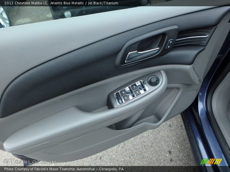 Atlantis Blue Metallic / Jet Black/Titanium 2013 Chevrolet Malibu LS