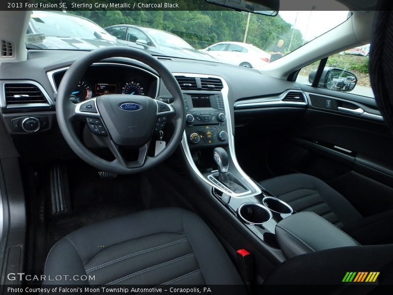 Sterling Gray Metallic / Charcoal Black 2013 Ford Fusion SE