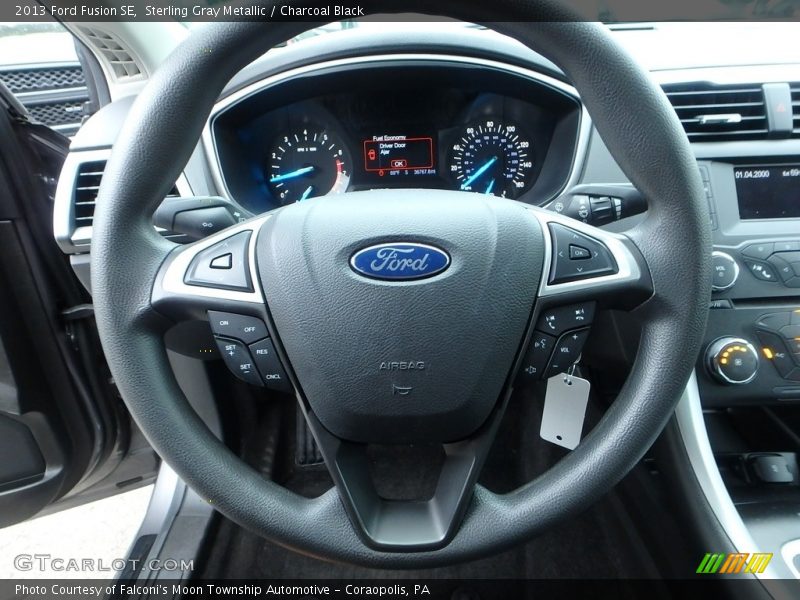 Sterling Gray Metallic / Charcoal Black 2013 Ford Fusion SE