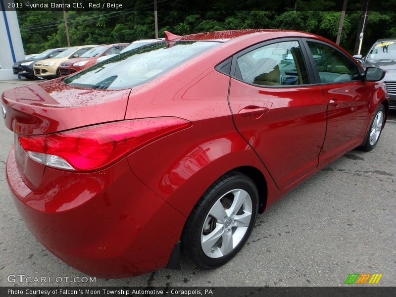 Red / Beige 2013 Hyundai Elantra GLS