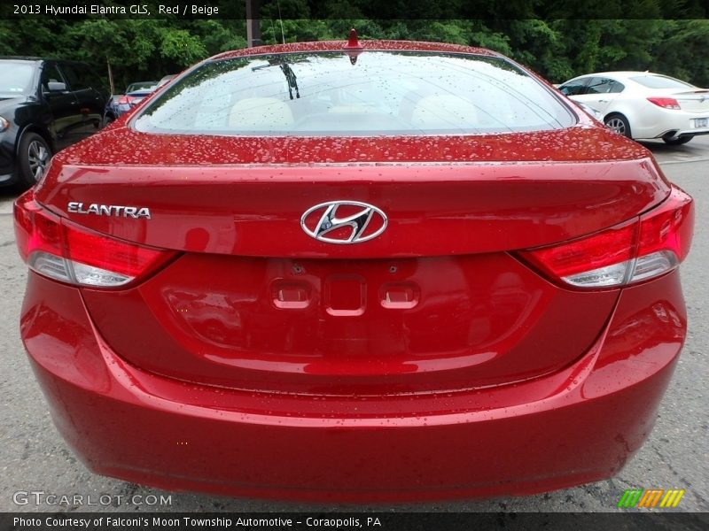 Red / Beige 2013 Hyundai Elantra GLS