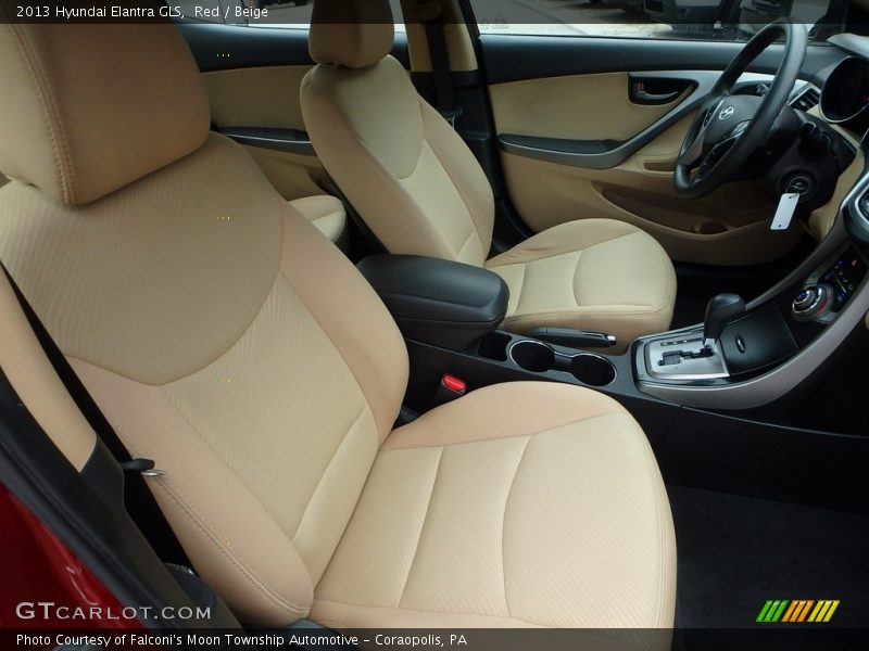 Red / Beige 2013 Hyundai Elantra GLS