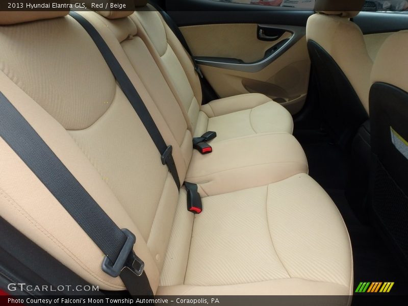 Red / Beige 2013 Hyundai Elantra GLS