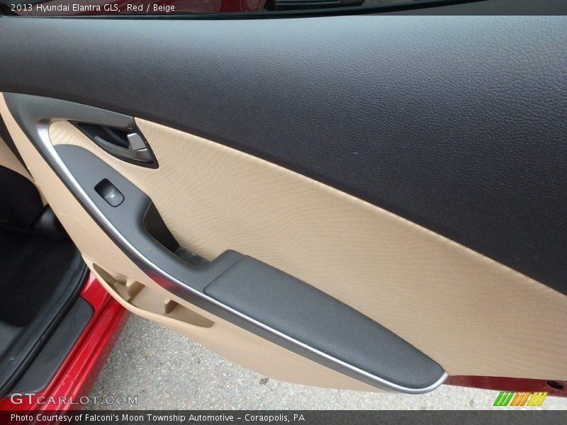 Red / Beige 2013 Hyundai Elantra GLS
