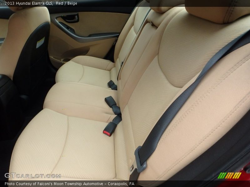 Red / Beige 2013 Hyundai Elantra GLS