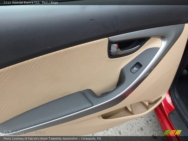Red / Beige 2013 Hyundai Elantra GLS