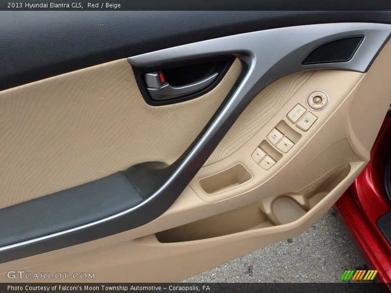 Red / Beige 2013 Hyundai Elantra GLS
