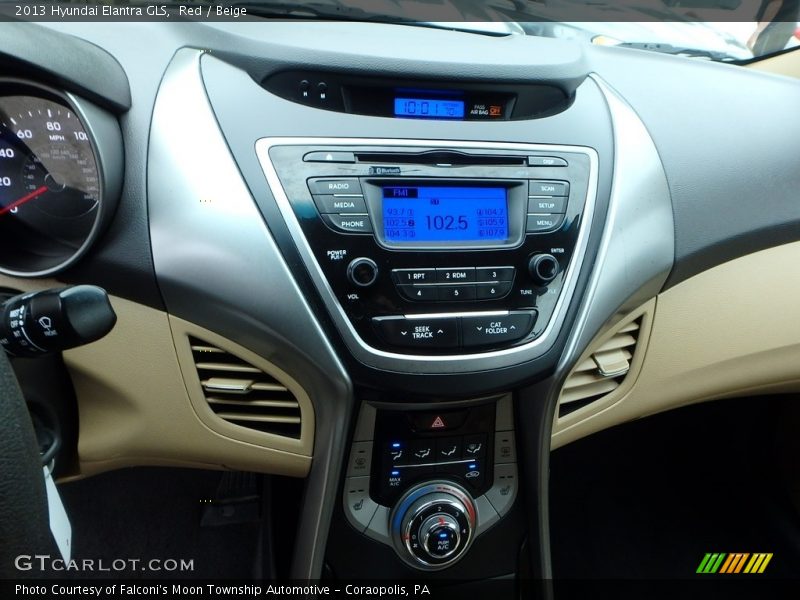 Red / Beige 2013 Hyundai Elantra GLS