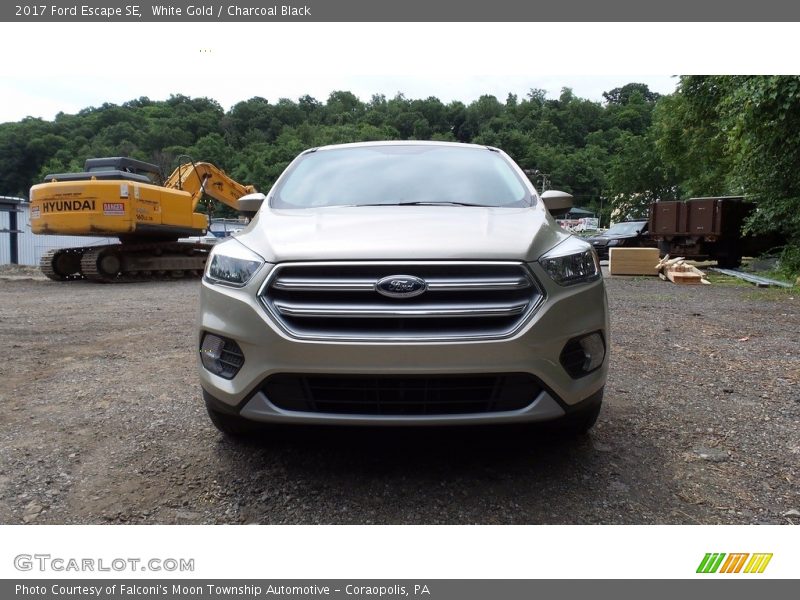 White Gold / Charcoal Black 2017 Ford Escape SE