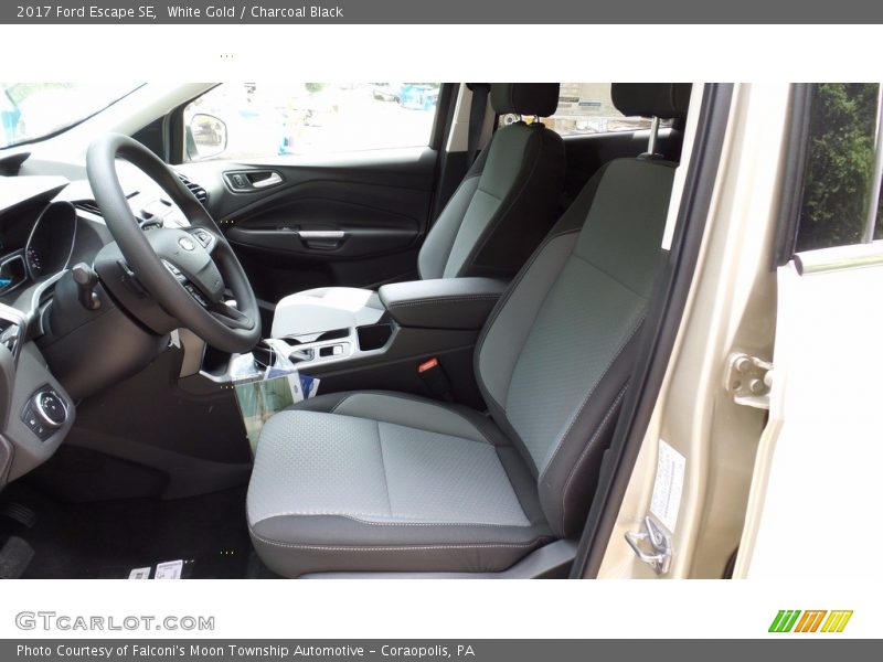 White Gold / Charcoal Black 2017 Ford Escape SE