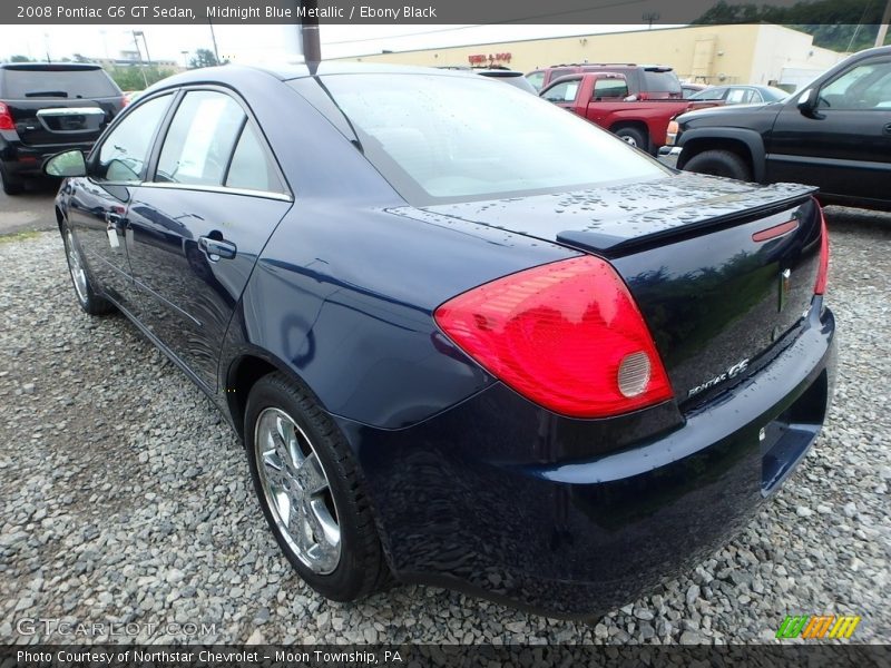 Midnight Blue Metallic / Ebony Black 2008 Pontiac G6 GT Sedan
