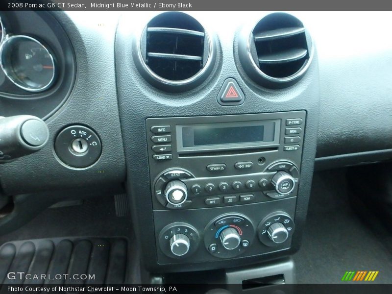 Midnight Blue Metallic / Ebony Black 2008 Pontiac G6 GT Sedan