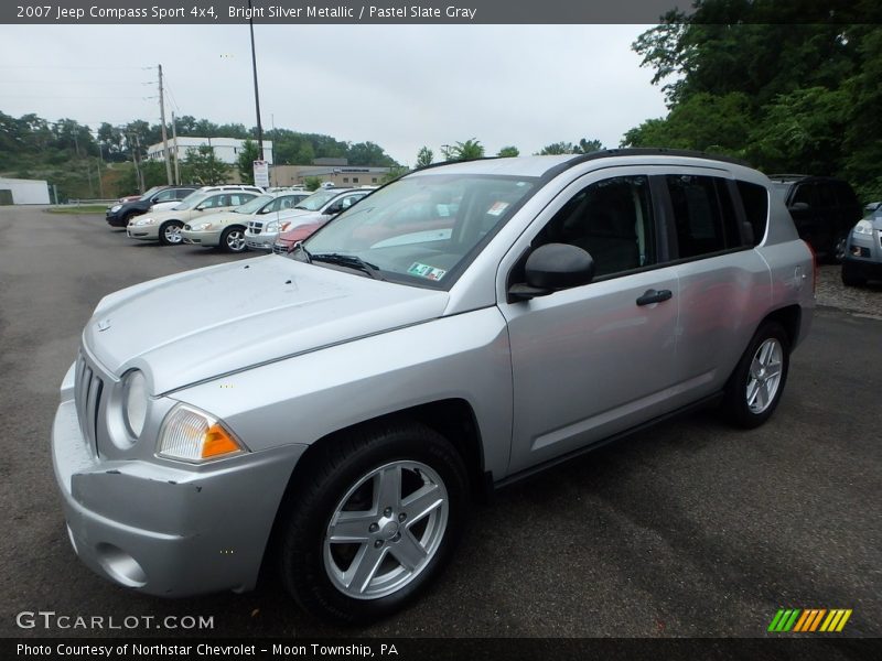 Bright Silver Metallic / Pastel Slate Gray 2007 Jeep Compass Sport 4x4