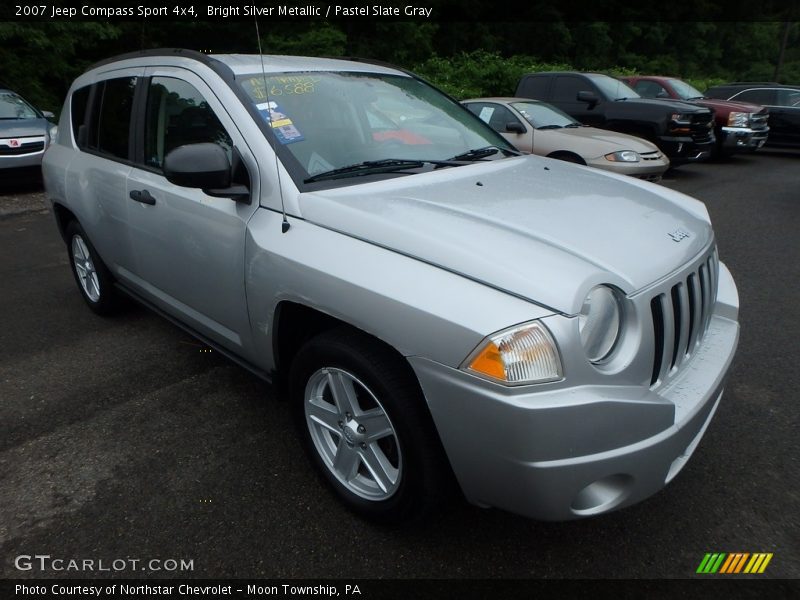 Bright Silver Metallic / Pastel Slate Gray 2007 Jeep Compass Sport 4x4